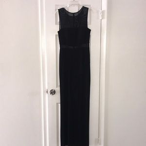 Xscape Black long Dress with slit in the middle
